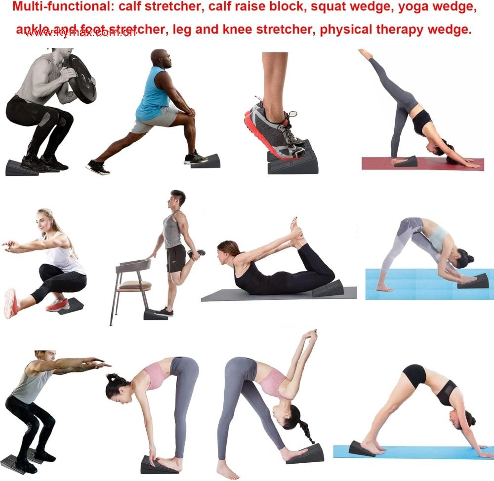 Buy Slant Board, Qupzze Calf Stretcher 4 Adjustable Angles Squat Rap